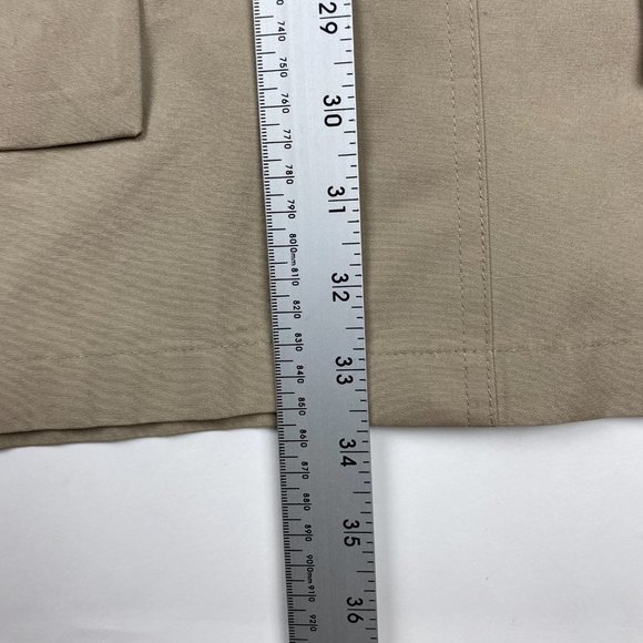 Vintage Orvis 4 Pocket Safari Shirt Jacket Mens 46 Long No-Belt Khaki Cotton USA - Picture 9 of 11